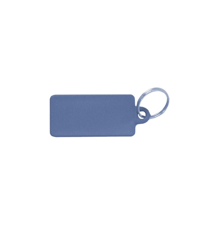 Porte-clés Inscriptibles – Lot De 10 Ou 20 – 8 Couleurs – Plaque Plastique 5,6x3 Cm – Avec Anneau Métal Et Fenêtre